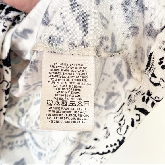 Anthropologie Meadow Rue Paisley Floral Tank Top XS - Picture 10 of 10